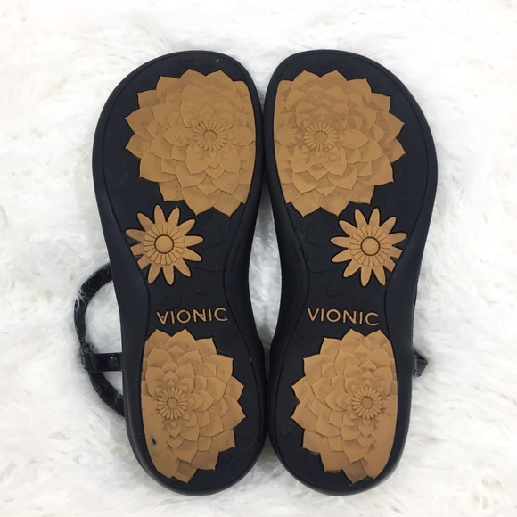 Vionic Julie 2 T-Strap Flower Sandals 11 - Picture 6 of 8